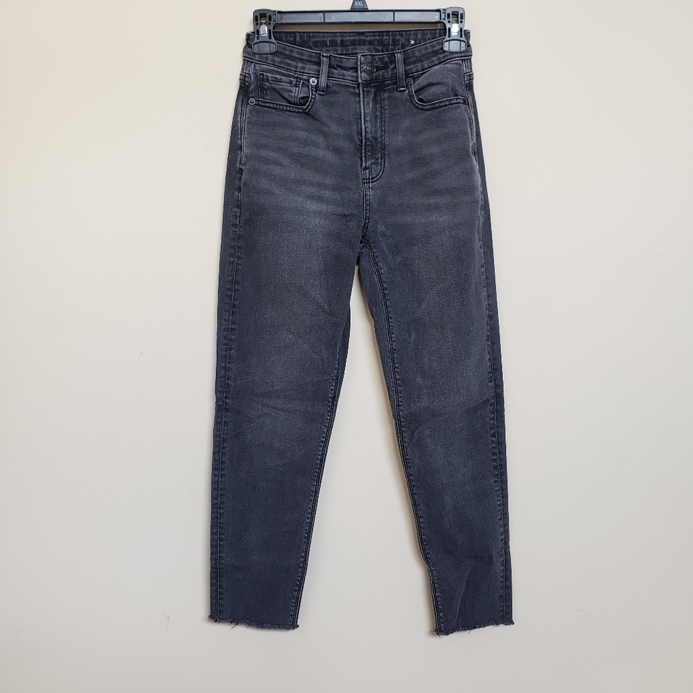 AMERICAN EAGLE Ash Raw Hem Jeans KUVDD